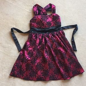 Black Lace Christmas dress